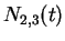 $N_{2,3}(t)$