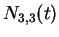 $N_{3,3}(t)$